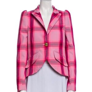 Smythe size 8 plaid blazer